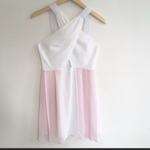 Bcbg cocktail pleated dress